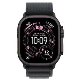 Apple Watch Ultra 3 GPS + Cellular 49 mm Titangehäuse Schwarz Alpine Loop Schwarz L