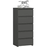 Akord Kommode Akord CL5 40 x 92 x 35 cm Graphitgrau