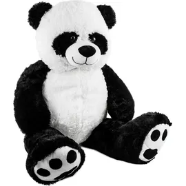 Brubaker XXL Panda 100 cm groß mit Seni Seviyorum Herz Stofftier Plüschtier Kuscheltier Teddybär