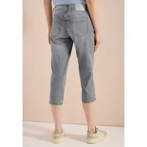 Cecil 3/4 Slim Leg Jeans im Casual Fit - Grau