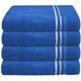SCHIESSER Skyline Color Handtuch 4 x 50 x 100 cm royalblau