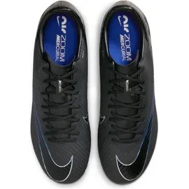 Nike Zoom Vapor 15 Academy Fg/Mg Fußballschuh, Black Chrome Hyper royal 39