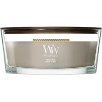 Woodwick Ellipse Wood Smoke Duftkerze 454 g grau