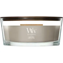 Woodwick Ellipse Wood Smoke Duftkerze 454 g grau