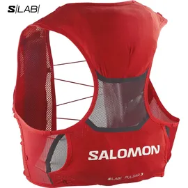 Salomon Pulsar 3 Laufweste mit Flasks Unisex Rot-XS