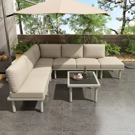 stilvora Gartenlounge-Set 6-tlg. Beige