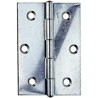 GAH Alberts Tür-Scharnier halbbreit, gerollt B58xH80mm Edelstahl, rostfrei
