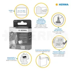 HERMA Fotokleber Kartonspender 500 Stück 1070 mit Abziehlasche