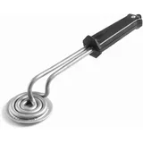 Lacor Elektro-Brenner RUND 12 cm. 1000 W, INOX & Weiss, 39 X 12 X 7 cm 68652