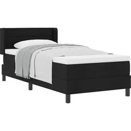vidaXL Boxspringbett 90 x 200 cm Schwarz