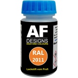 Alex Flittner Designs Lackstift RAL 2011 TIEFORANGE matt 50ml schnelltrocknend Acryl