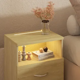 CASARIA Nachttisch Jamie 2er-Set Eiche