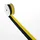 Deko und Band Vereinsband - schwarz, gelb - 40 mm x 25 m - 2436 40 43