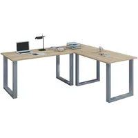 VCM VCM Holz Schreibtisch Eckschreibtisch L Form links oder