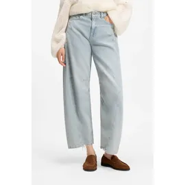Boss Relaxed Fit Barrel Jeans aus reiner Baumwolle, Modell 'BALOON HR 1.0 Hellblau, 28
