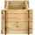 vidaXL Hochbeet Kiefernholz 120 x 40 x 10 cm Braun