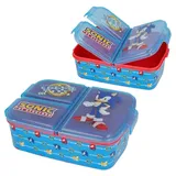 Stor Sonic | Brotdose mit 3 Fächern für Kinder - Kinder-Lunchbox - Snackbox - Dekorierte Lunchbox