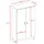 raumhirsch furniture Kinderkleiderschrank Kubi 55 x 184 x 100 cm Eiche massiv weiß