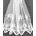 WECKBRODT Gardine WECKBRODT "Weimar" Gr. 7, weiß, B:750cm H:145cm, Jacquard, Polyester, Gardinen, Gardine, Jacquard, Bogenstore, floral, Halbtransparent, Sockel, Bordüre, Store