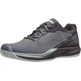 Wilson Herren Tennisschuhe, RUSH PRO 3.5, Grau/Schwarz/Hellblau, 47 1/3, Für alle Bodenbeläge, Alle Spielertypen, WRS327170E120