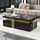 stilvora Couchtisch Schwarz MDF 100 x 40 x 50 cm