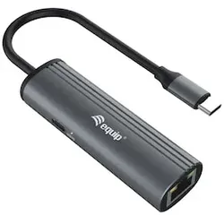 EQUIP 133486 USB-C-auf-RJ45-Gigabit-Netzwerk + 100W USB PD Adapter