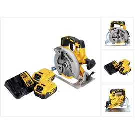 DeWalt DCS 570 P2 Akku Handkreissäge 18 V 184 mm + 2x Akku 5,0 Ah + Ladegerät