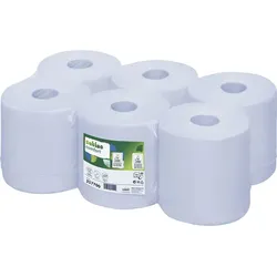 Papierhandtuch-Rolle blau 200 mm 2-lagig Packungsinhalt 6 Rollen