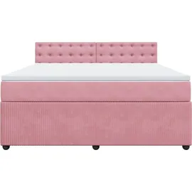 vidaXL Boxspringbett 180 x 200 cm Rosa