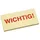 Info Haftmarker gelb "WICHTIG!" 3x 50 Streifen