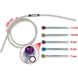 KS Tools Bremsen-Entlüftungsschlüssel-Satz 160.0725 6-tlg.
