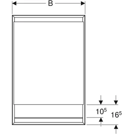 Geberit ONE 60 cm schwarz