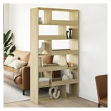 vidaXL Raumteiler Sonoma-Eiche 100x33x187,5 cm Holzwerkstoff