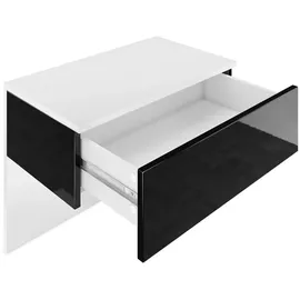 Vladon Nachtschrank Sleep 60 x 46 x 35 cm Weiß matt