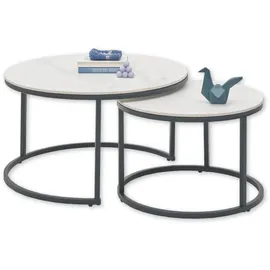 Stolkom Couchtische 2er-Set GINO - Schwarz