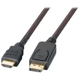 EFB-Elektronik EFB DisplayPort HDMI Kabel FullHD 3m, schwarz