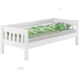 Erst-Holz Couchbett Modell 53 90 x 200 cm Kiefer massiv weiß