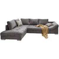 luma-home Ecksofa mit Schlaffunktion, Wellenunterfederung, gemütliches L-Sofa 298 x 202 cm, Wohnzimmer, Sofas / Couches, Wohnlandschaften, Ecksofas