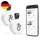 Oria Bluetooth Thermometer Hygrometer Blau 2 Stk