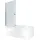 SeniorBad Seniorendusche Badewanne mit Tür 75 x 150 cm (S17D-WP-R-EC)