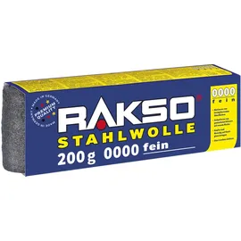 RAKSO Stahlwolle extrem fein 0000 200g RAKSO