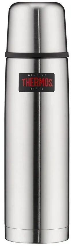 Preisvergleich Produktbild THERMOS Thermoflasche Kanne Light&Compact Isolierflasche, Isolierkanne Thermo Flasche Kaffee Becher silberfarben 750 ml | 29,5 cm