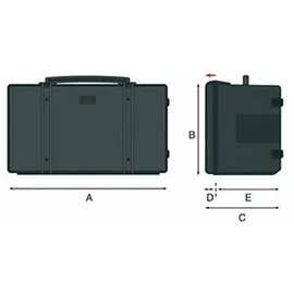 Explorer Cases Multi Utility Box Schwarz MUB78