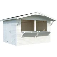 Palmako Marktstand Stella 8,2 m2 - 16 mm weiß