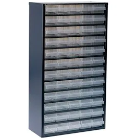 RAACO Kleinteilemagazin Metall 306 x 150 x 552 mm blau mit 60 Schubladen
