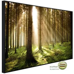 papermoon Infrarotheizung »EcoHeat - Herbstkiefernwald«, Matt-Effekt - bunt