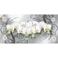 ARTland Artland, Bilder, weisse Orchideen auf Ornamenten«, U1QV (100