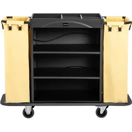 Uniprodo Reinigungswagen 150 kg Schwarz 2 St.
