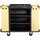 Uniprodo Reinigungswagen 150 kg Schwarz 2 St.