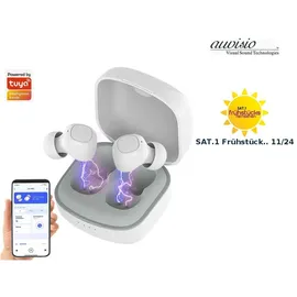 Auviso In-Ear-Stereo-Headset, Bluetooth 5, Ladebox, 18 Std. Spielzeit, App